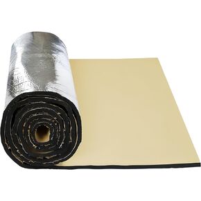 Unifizz Sound Deadener Heat Insulation for Cars, 40"x24" 394mil 6.4sqft Car Sound Deadening Dampening Mat, Fiberglass & Foam Waterproof Heatproof Material, Muffler for Auto Engine Exhaust Hood