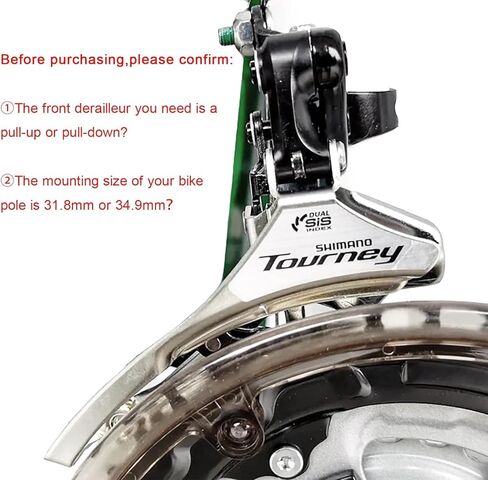 دراجة أمامية Derailleur 31.8 مللي متر FD-TY300 3x6/7 سرعة Tourney Down Swing لدراجة الطريق الجبلية in Kuwait