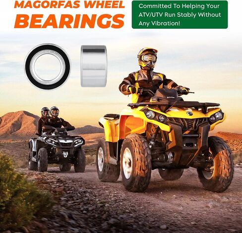 Front Rear Wheel Bearing 3514342 3514634 for Polaris Sportsman 300/400/ 450/500/ 570/800 HO X2 ETX 6x6 2014-2022, Ranger 500/570/ 700 Crew EPS EFI 4x4 2004-2022 - 2 Pcs in Saudi Arabia