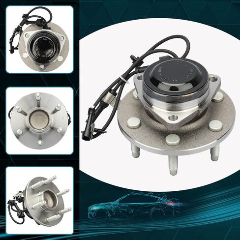 Front Wheel Hub Assembly 515054 Wheel Bearing fit 1999-2012 Chevy Sierra GMC Silverado Cadillac Replacement for 6 Lugs Wheel Hubs with ABS Fits ONLY 2WD in Saudi Arabia
