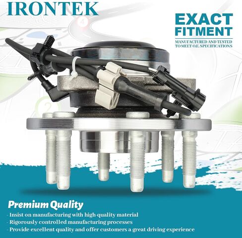 Front Wheel Hub Assembly 515054 Wheel Bearing fit 1999-2012 Chevy Sierra GMC Silverado Cadillac Replacement for 6 Lugs Wheel Hubs with ABS Fits ONLY 2WD in Saudi Arabia