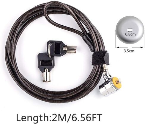 FOLAI Laptop Lock Computer Lock Security Cable Lock Compatible for Laptops, iMac & Other Devices with Lock Slot in Kuwait