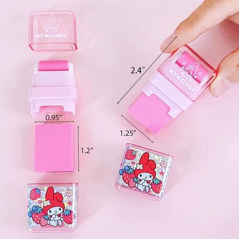 6 Pack Cartoon Kawaii Creative Roller Erasers, Funny Pencil Erasers with Cover and Clean up Roller for Kids Back to School Supplies and Party, Gift Supplies in Saudi Arabia