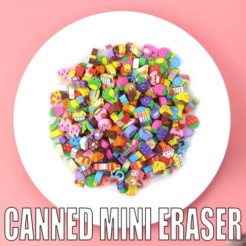 Newbested 750 قطعة متنوعة من محايات أقلام الرصاص الصغيرة المبتكرة، ممحاة صغيرة ملونة لكعكة الحياة البحرية والفواكه والخضروات لجائزة الطلاب ومكافأة الواجبات المنزلية وحفلات الهدايا الفنية واللوازم المدرسية in Kuwait