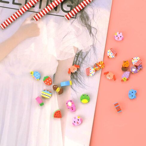 Newbested 750 قطعة متنوعة من محايات أقلام الرصاص الصغيرة المبتكرة، ممحاة صغيرة ملونة لكعكة الحياة البحرية والفواكه والخضروات لجائزة الطلاب ومكافأة الواجبات المنزلية وحفلات الهدايا الفنية واللوازم المدرسية in Kuwait