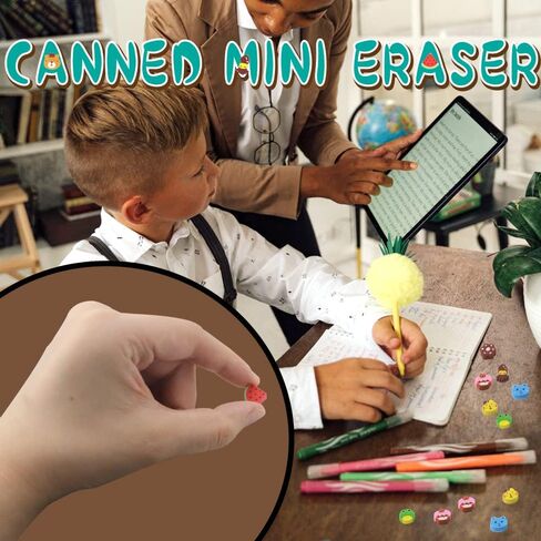 Newbested 750 قطعة متنوعة من محايات أقلام الرصاص الصغيرة المبتكرة، ممحاة صغيرة ملونة لكعكة الحياة البحرية والفواكه والخضروات لجائزة الطلاب ومكافأة الواجبات المنزلية وحفلات الهدايا الفنية واللوازم المدرسية in Kuwait