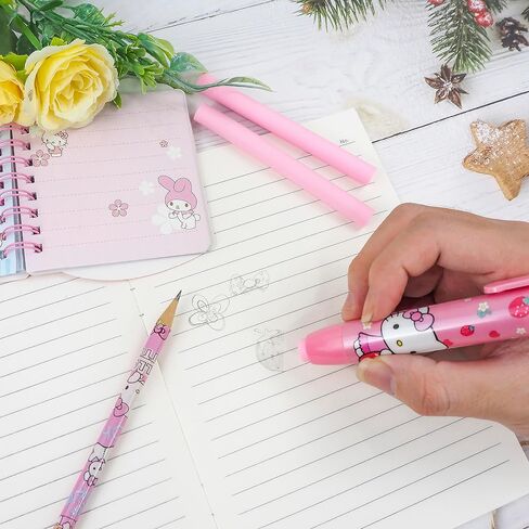 Kawaii Eraser Cute Erasers for Kids Retractable Pencil Erasers for Pencils Fun Erasers Suitable for Children Over 6 Years Old Back to School Supplies Kid Party Favors Gift Exchange Game Reward GIF in Saudi Arabia