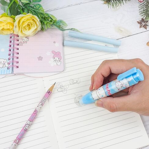 ممحاة كاواي، محايات لطيفة للأطفال، محايات قلم رصاص قابلة للسحب لأقلام الرصاص، محايات ممتعة مناسبة للأطفال فوق سن 6 سنوات، لوازم العودة إلى المدرسة، هدايا حفلات الأطفال، تبادل الهدايا، مكافأة GIF in Kuwait