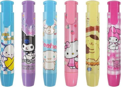 Kawaii Eraser Cute Erasers for Kids Retractable Pencil Erasers for Pencils Fun Erasers Suitable for Children Over 6 Years Old Back to School Supplies Kid Party Favors Gift Exchange Game Reward GIF in Saudi Arabia