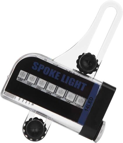 أضواء الدراجة الجبلية Keenso، مصابيح مزدوجة الجانب 14LED RGB للدراجة قابلة لإعادة الشحن، مصابيح LED صغيرة للدراجة، مصباح سلكي، ملحقات ركوب الدراجات in Kuwait