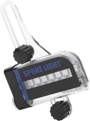 أضواء الدراجة الجبلية Keenso، مصابيح مزدوجة الجانب 14LED RGB للدراجة قابلة لإعادة الشحن، مصابيح LED صغيرة للدراجة، مصباح سلكي، ملحقات ركوب الدراجات in Kuwait