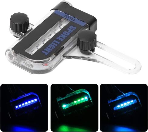 أضواء الدراجة الجبلية Keenso، مصابيح مزدوجة الجانب 14LED RGB للدراجة قابلة لإعادة الشحن، مصابيح LED صغيرة للدراجة، مصباح سلكي، ملحقات ركوب الدراجات in Kuwait