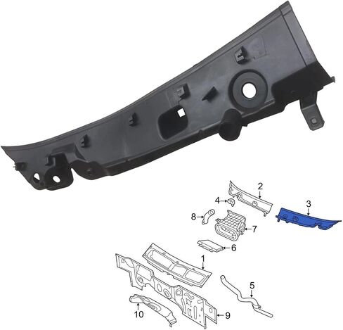 غطاء غطاء جانبي لمدخل الهواء الجانبي من Copgge متوافق مع RAM Promaster 1500 2500 3500 3.0L 3.6L 2014 2015 2016 2017 2018 2019 2020 1ZS88JXWAD 1ZS88JXWAB in Saudi Arabia