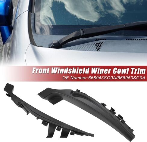 ACROPIX Front Windshield Wiper Cowl Cover Extension Trim Wiper Cowling Plastic Panel Fit for Nissan Sentra 2013-2019 No.668943SG0A/668953SG0A - Pack of 2 in Saudi Arabia