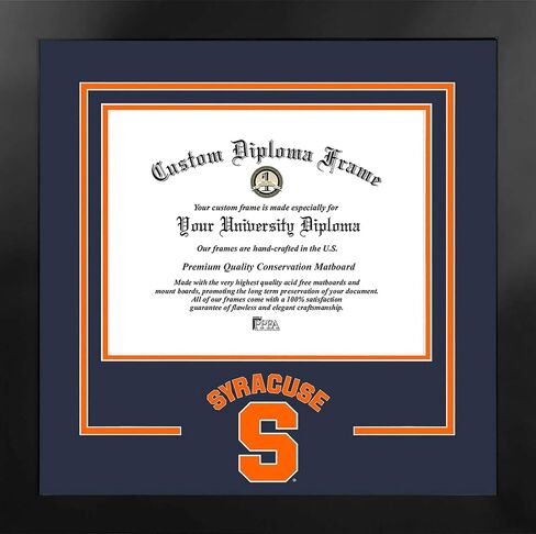 Campus Images NCAA Unisex Spirit Diploma Manhattan Black Frame with Bonus Lithograph (value savings $59) in Saudi Arabia