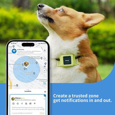 Benbengo GPS Tracker for Dogs, Kids, Elderly, Cars Hidden, Asset, Dementia, Alzheimer Needs. 5G-Compatible(LPWA CATM1), GPS&WiFi. Waterproof, Long Lasting Battery, Pet Activity. Subscription Required in Saudi Arabia