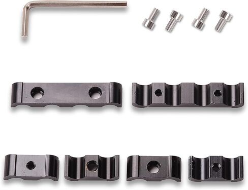 Kinstecks 12PCS Aluminum Engine Spark Plug Wire Separator Divider Organizer Clamp Kit for 8mm 9mm 10mm-Black in Saudi Arabia