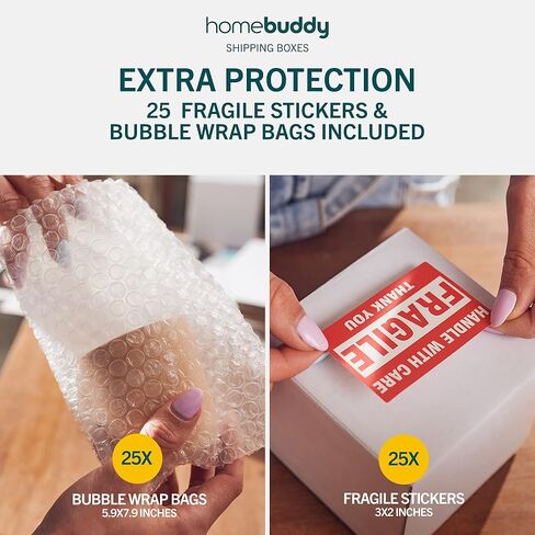 صناديق شحن HomeBuddy 4x4x4 - عبوات تحتوي على 25/50/100 عبوة شموع، صناديق شحن صغيرة للأعمال الصغيرة، صناديق بريد للهدايا الصغيرة، صناديق شحن شموع 4x4، صناديق أكواب للشحن in Kuwait