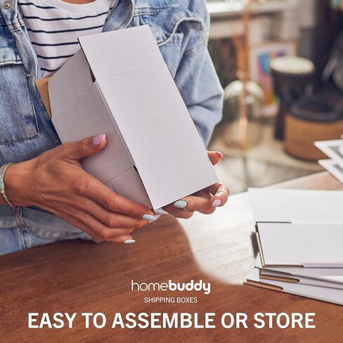 HomeBuddy 4x4x4 Shipping Boxes - Packs of 25/50/100 Candle Packaging, Small Shipping Boxes for Small Business, Mailing Boxes for Small Gifts, Candle 4x4 Shipping boxes, Mug boxes for Shipping in Saudi Arabia