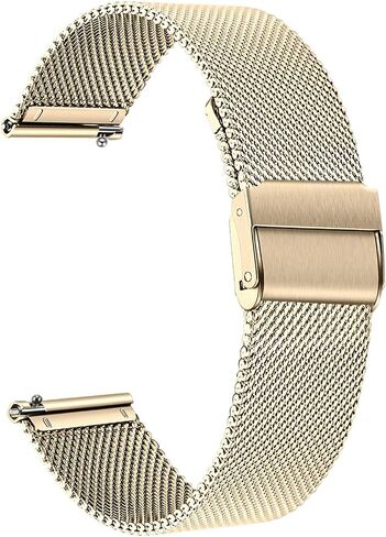TRUMiRR Band for Vivoactive 5 / Vivoactive 3, 20mm Mesh Stainless Steel Watchband Men Women Strap for Garmin Venu Sq 2 / Venu 2 Plus 43mm / Forerunner 165 55 645 245 Music in Saudi Arabia