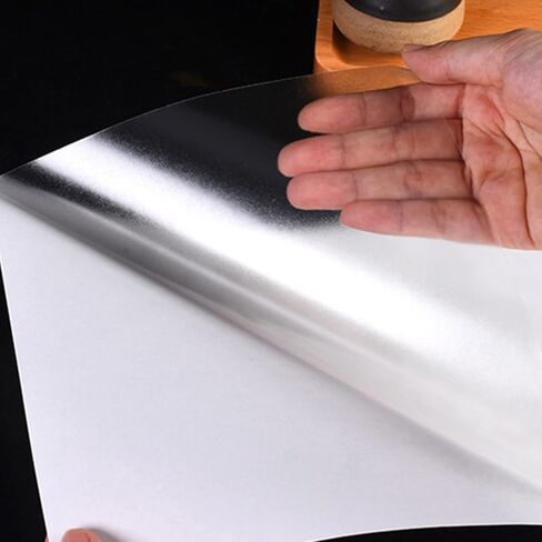 ورق ملصقات فينيل قابل للطباعة من LZEDIRA، ورق ملصقات بالتسامي، ورق ملصقات لامع، ورق ملصقات فينيل قابل للطباعة مقاوم للماء، أوراق شفافة لمشاريع الطباعة والحرف اليدوية in Kuwait