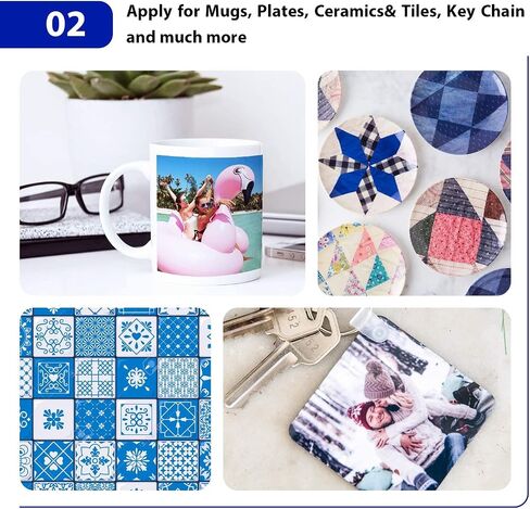 Koala Sublimation Paper 3.5x9 inches 330 Sheets Easy to Heat Transfer 11oz Mugs Compatible with Inkjet Printer Sublimation Ink 100g in Saudi Arabia