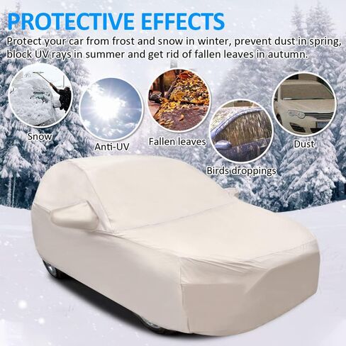 Custom for Honda CR-V 1997-2023 2024 Car Cover Waterproof All Weather, Oxford Fabric Heavy Duty Car Cover for Honda CR-V Accessories with Zipper Door Trunk Outdoor Windproof Rain Protection in Saudi Arabia