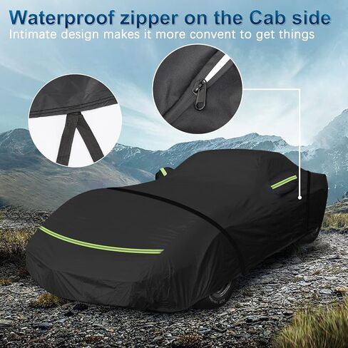 for C3 Corvette Car Cover Waterproof, Sun Heat Protection Outdoor Full Car Covers with Driver Side Zipper Windproof Heavy Duty All Weather Fit for C3 1968-1982 Chevy Corvette,Not for Rear Wing in Kuwait
