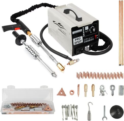 AUTOAND Dent Puller Spot Welder, 110V 1800W Auto Stud Welding Machine with 16 Types of Accessories 3500A Digital Panel Spot Welder 6 Mode Auto Body Dent Puller Repair Kit in Kuwait