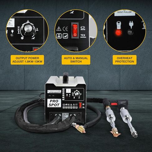 AUTOAND Dent Puller Spot Welder, 110V 1800W Auto Stud Welding Machine with 16 Types of Accessories 3500A Digital Panel Spot Welder 6 Mode Auto Body Dent Puller Repair Kit in Kuwait