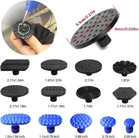 طقم إصلاح دنت بدون طلاء - مجتذب دنت، طقم إزالة دنت مع عرض قابل للتعديل ساحب دنت ذهبي لإزالة انبعاجات الجسم تلقائيًا، دنت طفيفة وإزالة دنت عميقة in Kuwait