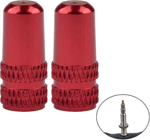 Tire Valve Cap Aluminum Alloy Dust Covers Bike Valve Cover for MTB BMX Road Bike Tire Pack of 100(Black, Presta) in Saudi Arabia