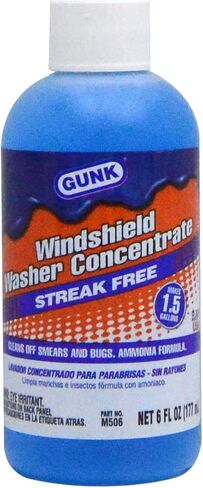 Gunk M506 Concentrated Windshield Washer Solvent with Ammonia - 6 fl. oz., Blue in Saudi Arabia
