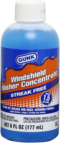 Gunk M506 Concentrated Windshield Washer Solvent with Ammonia - 6 fl. oz., Blue in Saudi Arabia