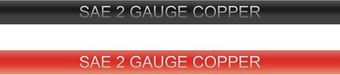 Cartman 2 AWG 12 Inches Battery Iverter Cables Set with Terminals, 3/8-Inch Lugs (Positive and Negative) for Motorcycle, Automotive in Saudi Arabia