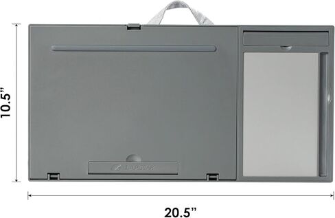 مكتب كمبيوتر محمول Ergo Pro من LAPGEAR مع 20 زاوية قابلة للتعديل ولوحة ماوس وحامل هاتف - أسود - يناسب أجهزة الكمبيوتر المحمولة مقاس 15.6 بوصة ومعظم الأجهزة اللوحية - طراز رقم 49408، كبير in Kuwait