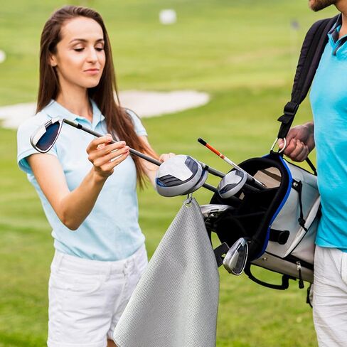 6 عبوات من مناشف الجولف المغناطيسية، (16 بوصة × 24 بوصة) مناشف جولف مغناطيسية للنساء والرجال، مناشف جولف لحقائب الجولف، ملحقات الجولف، هدايا جولف مضحكة، نمط وافل تنظيف منشفة السمك، أدوات الجولف، أدوات الجولف in Kuwait