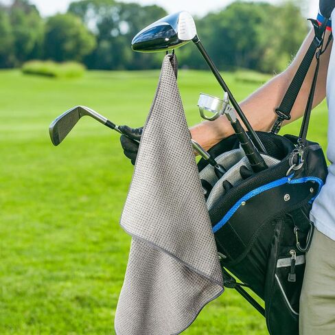 6 عبوات من مناشف الجولف المغناطيسية، (16 بوصة × 24 بوصة) مناشف جولف مغناطيسية للنساء والرجال، مناشف جولف لحقائب الجولف، ملحقات الجولف، هدايا جولف مضحكة، نمط وافل تنظيف منشفة السمك، أدوات الجولف، أدوات الجولف in Kuwait