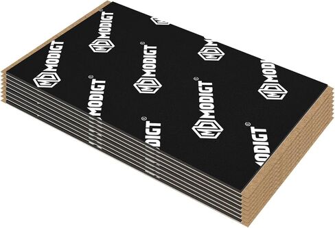 MODIGT 168 مل 10.76 قدم مربع حصيرة عزل صوت السيارة، رغوة إسفنجية بوتيل والنيوبرين، عزل الضوضاء ومواد تخفيف الاهتزاز لصندوق السيارة والباب والأرضية والسقف in Kuwait