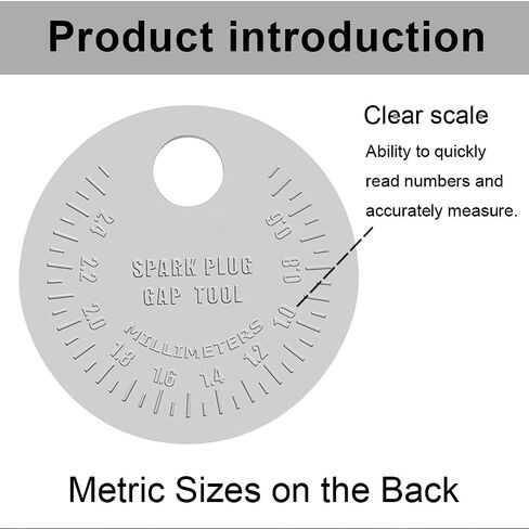 Spark Plug Gap Gauge - Spark Plug Gap Measuring Tool Scaled from .020" to .100" 1piece in Kuwait