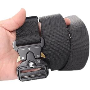 Belt for Men, 1.5" Nylon Web Work Belt with Quick Release Heavy Duty Buckle