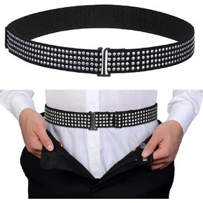 Shirt Stays for Men Women Elastic Shirt Stay Belt Shirt Tucker Shirt Holder Adjustable Belt Band For Work Dress & Casual Wear