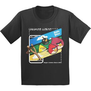 Angry Birds Official Alt Crash Legend Short Sleeve 100% Cotton Printed T-Shirt for Boys, Girls, Unisex