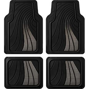 Road Comforts Rubber Sport Car Floor Mat - All-Weather Heavy Duty, Non-Slip, Trim-to-Fit, Universal Fit for Cars, Trucks, SUVs - Blue