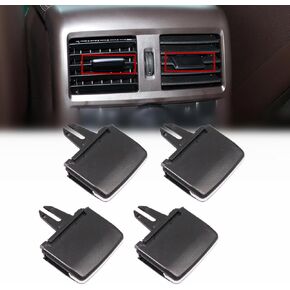 NLQR 4pcs Air Conditioning Air Vent Outlet Tab Clip Kit A1668300254 Compatible with Mercedes-Benz GL350 GL450 W166 ML350 Rear Row Left Right Front Center Control 1668300154