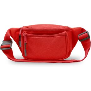 Ever Ready First Aid Deluxe Fanny Waist Pack Pouch for Emergency Tactical Preparedness, Travel, Running, Hiking, First Aid - Black