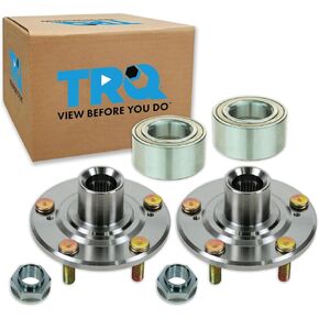 TRQ Wheel Bearing & Hub Pair Kit Set Compatible with Honda Acura Accord CL TL
