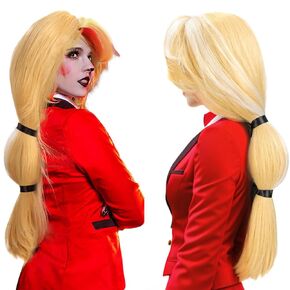 C-ZOFEK Morningstar Cosplay Wig, Long Blonde Wig for Women Halloween Costume (Blonde)