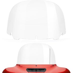 Amazicha Clear 13" Windshield Round Windscreen Wind Splitter Wind Deflector Compatible with Harley Davidson Touring Electra Glide Ultra Classic Street Glide Ultra limited Tri Glide FLHT FLHX 2014-2024