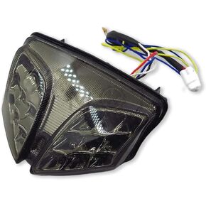 HTTMT MT200-SK Smoke LED Tail Brake Light with Integrated Turn Signals Indicators Compatible with Suzuki 2008-2013 GSXR 600 750 2008-2013 GSXR 1000